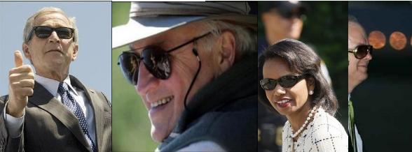 Sleazy war criminals in sunglasses