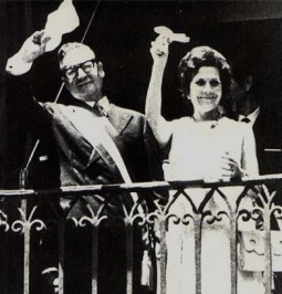 allende004 Salvador Allende and Hortensia Bussi, 1970