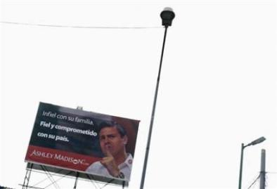 Nieto, candidate of the opposition Institutional Revolutionary Party, is seen on a billboard in a neighborhood in Mexico City