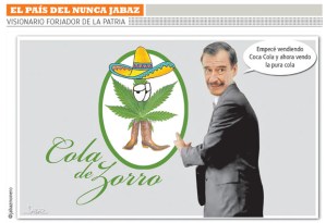 Untranslatable pun:  "I started out selling Coca-cola, now I sell roaches (more or less)