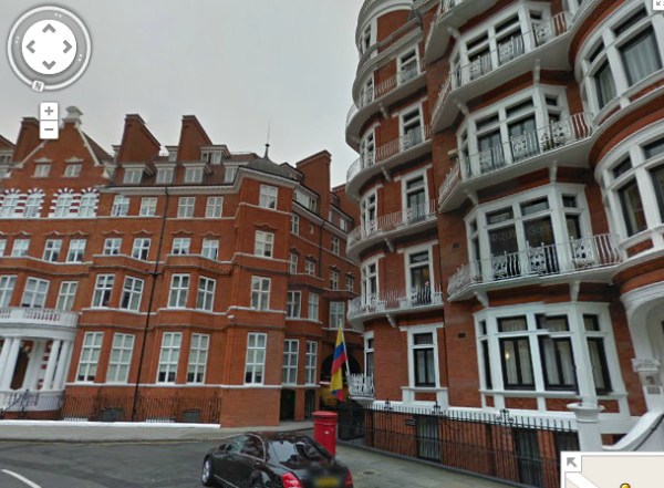 Ecuadorian Embassy, London... Google Street View