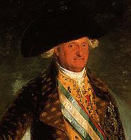 Carlos IV, from a portrait by Francisco Goya