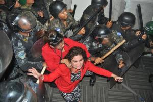 Photo of Deputies expelled from the Honduran Congress by the military from Witnesses For Pease