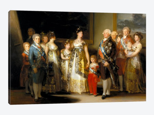 Carlos IV and family, 1800. Franciso Goya.